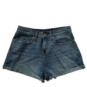 Denim High-Waisted Shorts